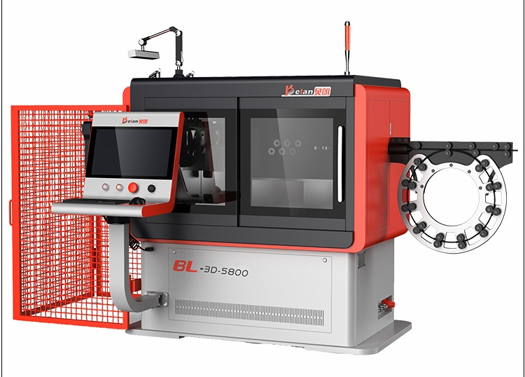 贝朗自动化3D数控线材折弯机做各行业折弯件精度